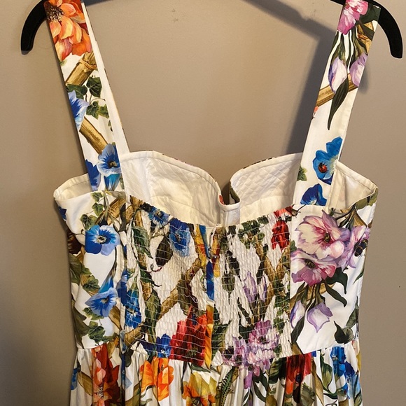 Dolce & Gabbana bamboo print bustier style dress - Picture 4 of 7